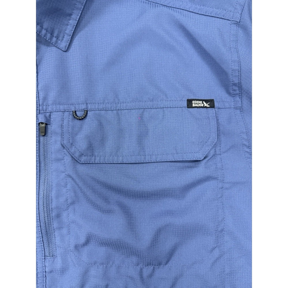 Eddie Bauer Short Sleeve Button Up Performance Vented Fishing Shirt Men's XL - Picture 2 of 12